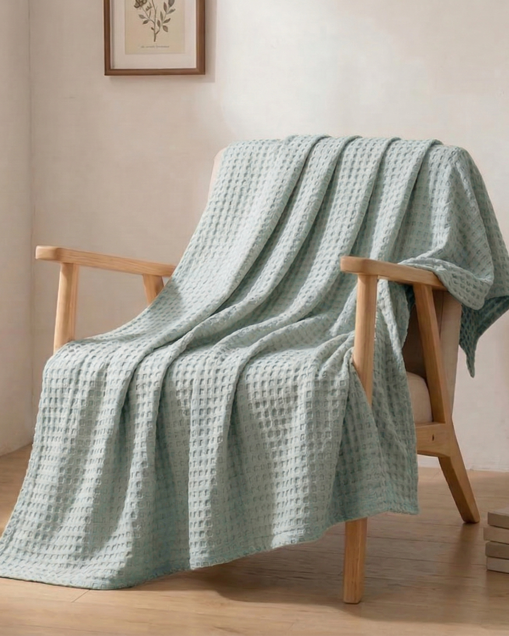 Plaid nid d'abeille – 100 % coton