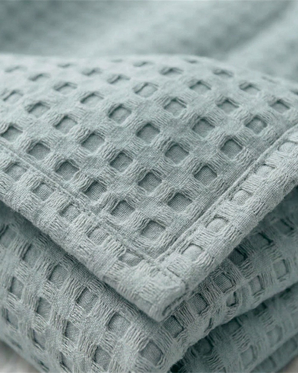 Plaid nid d'abeille – 100 % coton