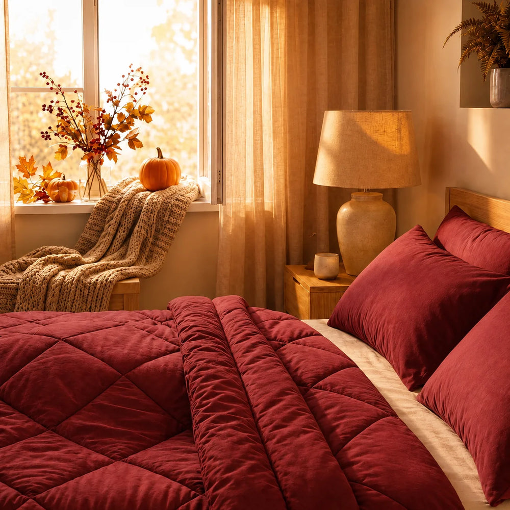 Couette 4 saisons 2-en-1 – couette et housse en un