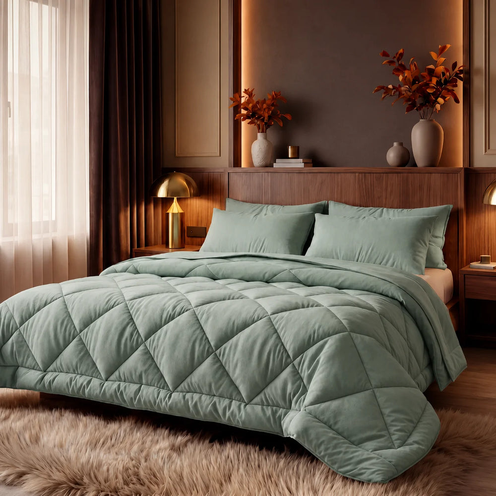 Couette 4 saisons 2-en-1 – couette et housse en un