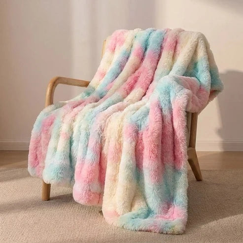 Plaid Nuage en fausse fourrure – Double épaisseur et extra chaud