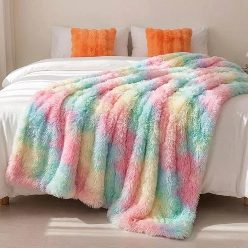 Plaid Nuage en fausse fourrure – Double épaisseur et extra chaud
