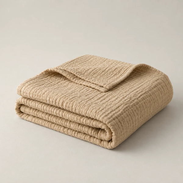 Plaid en mousseline 100 % coton