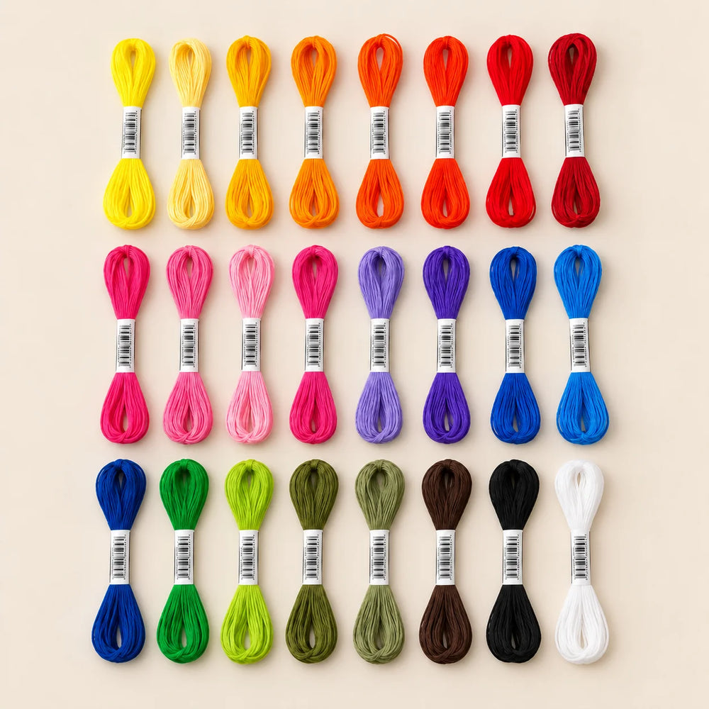 Fil à broder – 24 couleurs