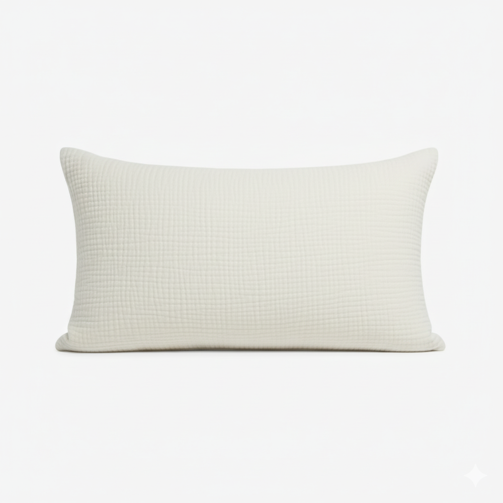 Taie d'oreiller en mousseline (à l'unité) – 100 % coton mousseline