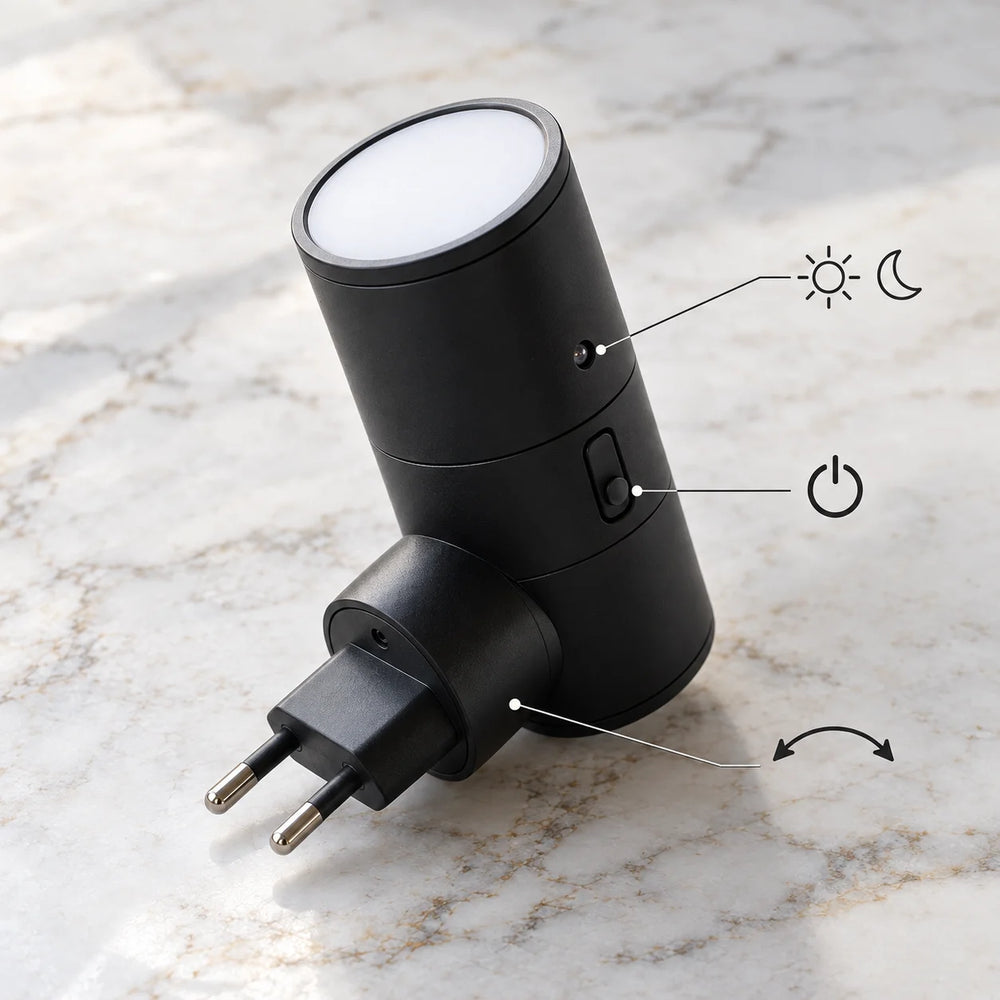 Vega Natlampe – Automatisk Lyssensor til Stikkontakt