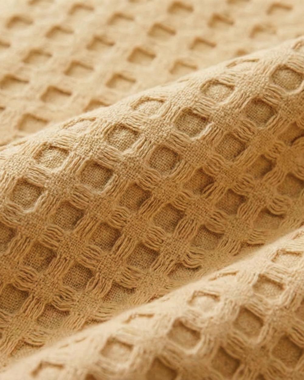 Plaid nid d'abeille – 100 % coton