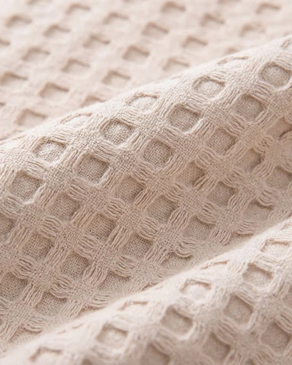 Plaid nid d'abeille – 100 % coton