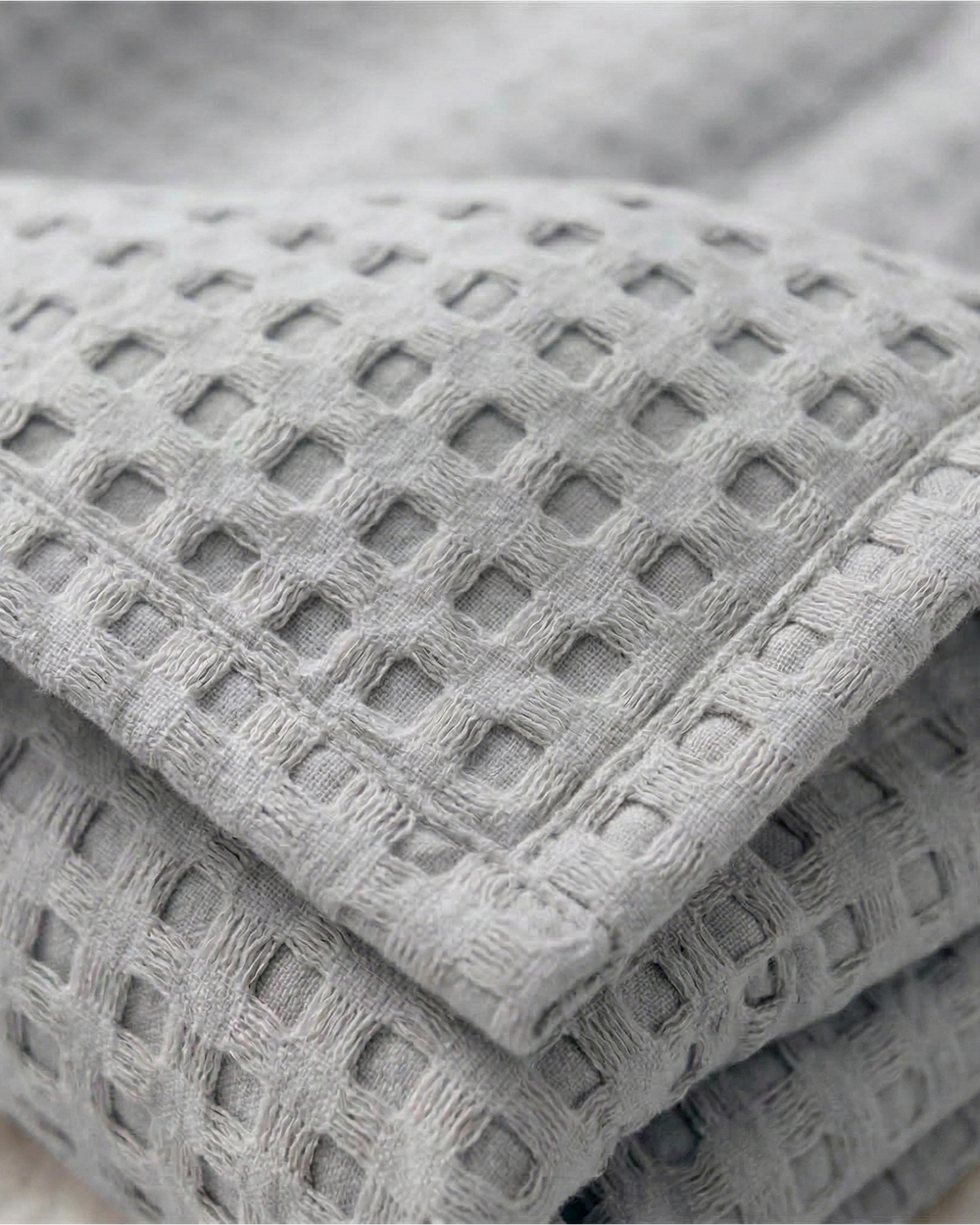 Plaid nid d'abeille – 100 % coton