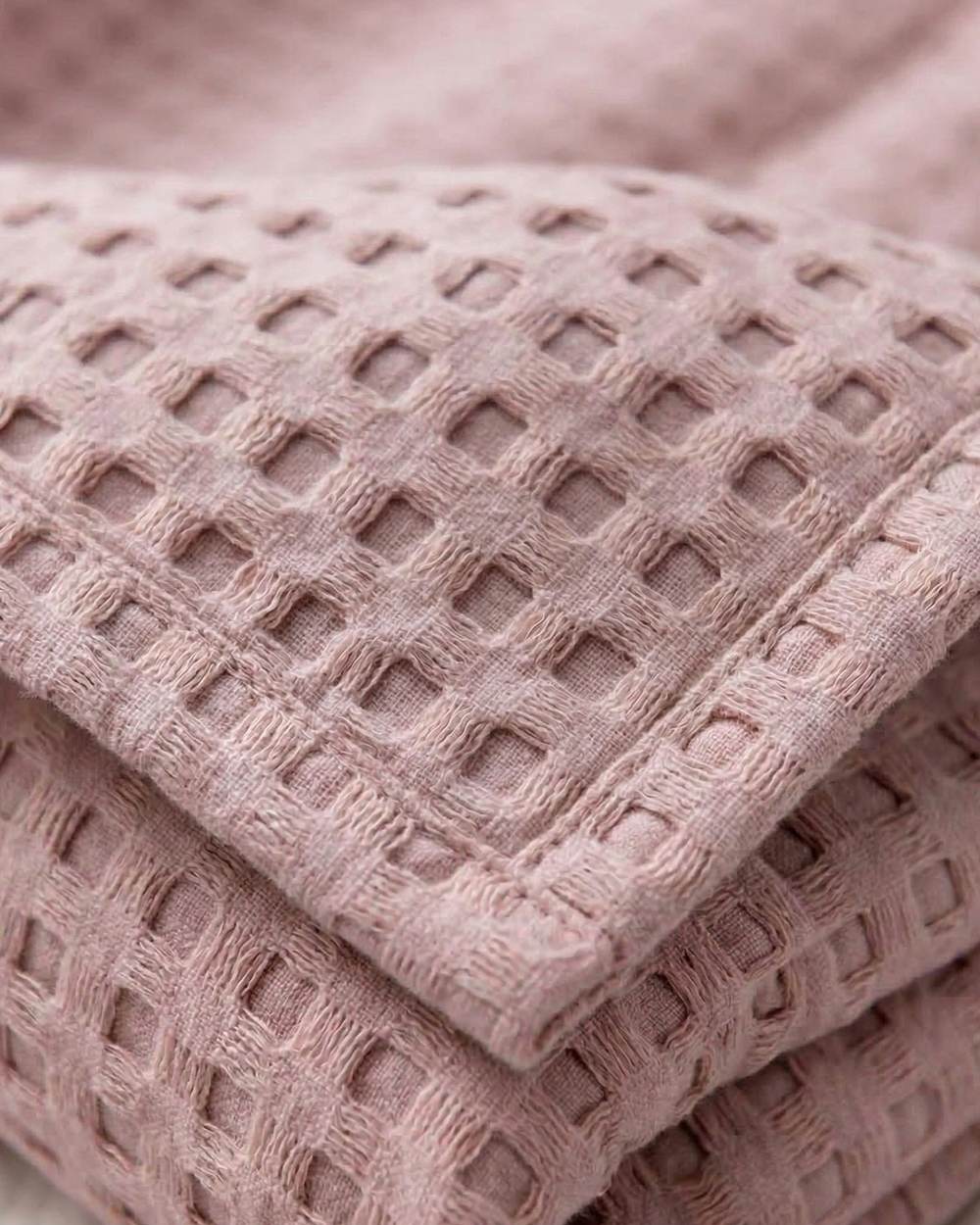 Plaid nid d'abeille – 100 % coton