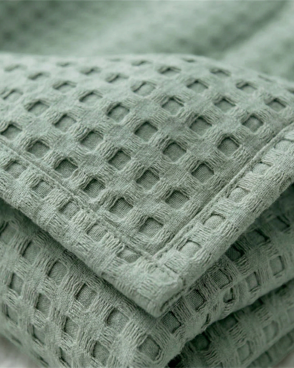Plaid nid d'abeille – 100 % coton