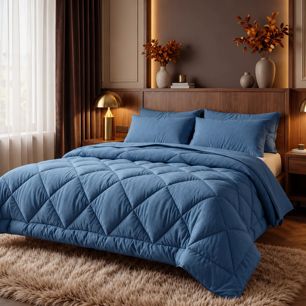 Couette 4 saisons 2-en-1 – couette et housse en un