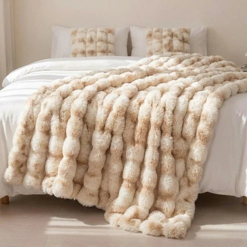Plaid Nuage en fausse fourrure – Double épaisseur et extra chaud
