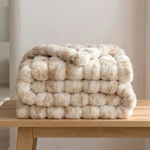 Plaid Nuage en fausse fourrure – Double épaisseur et extra chaud
