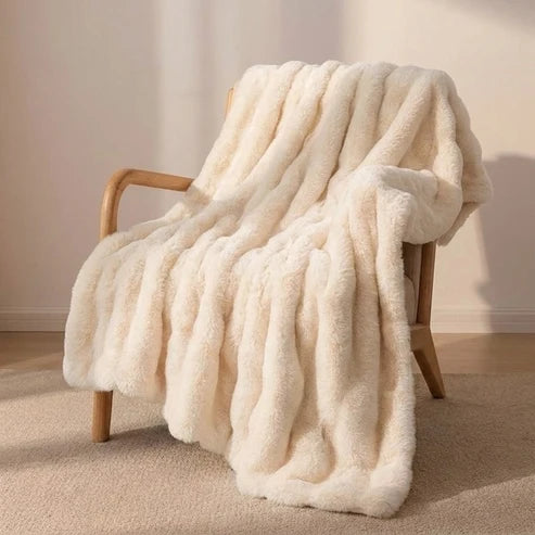 Plaid Nuage en fausse fourrure – Double épaisseur et extra chaud