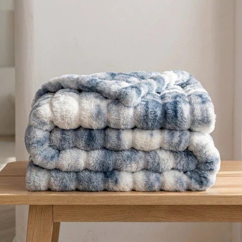 Plaid Nuage en fausse fourrure – Double épaisseur et extra chaud