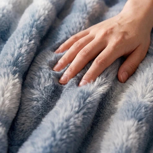 Plaid Nuage en fausse fourrure – Double épaisseur et extra chaud
