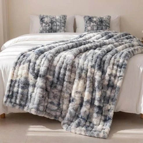 Plaid Nuage en fausse fourrure – Double épaisseur et extra chaud