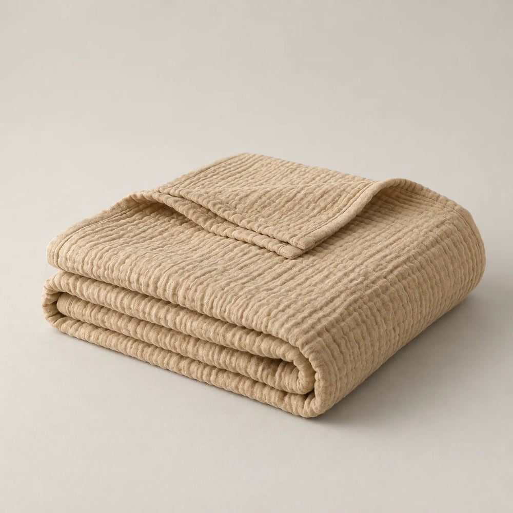 Plaid en mousseline 100 % coton