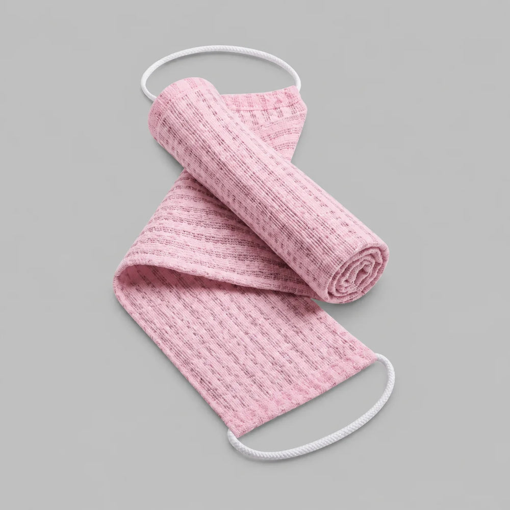 Serviette de douche exfoliante – bambou et charbon